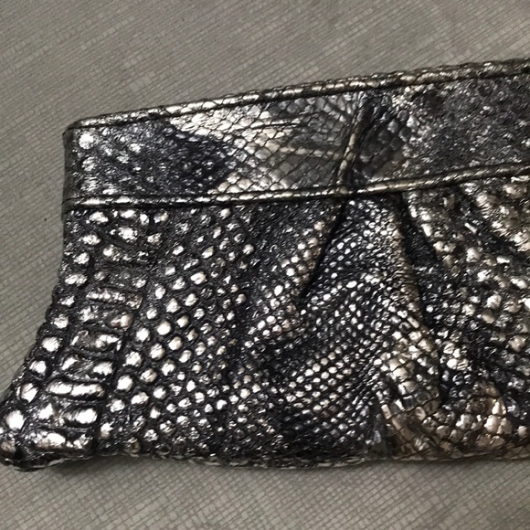 Lauren Merkin Embossed Leather Clutch - Picture 4 of 7